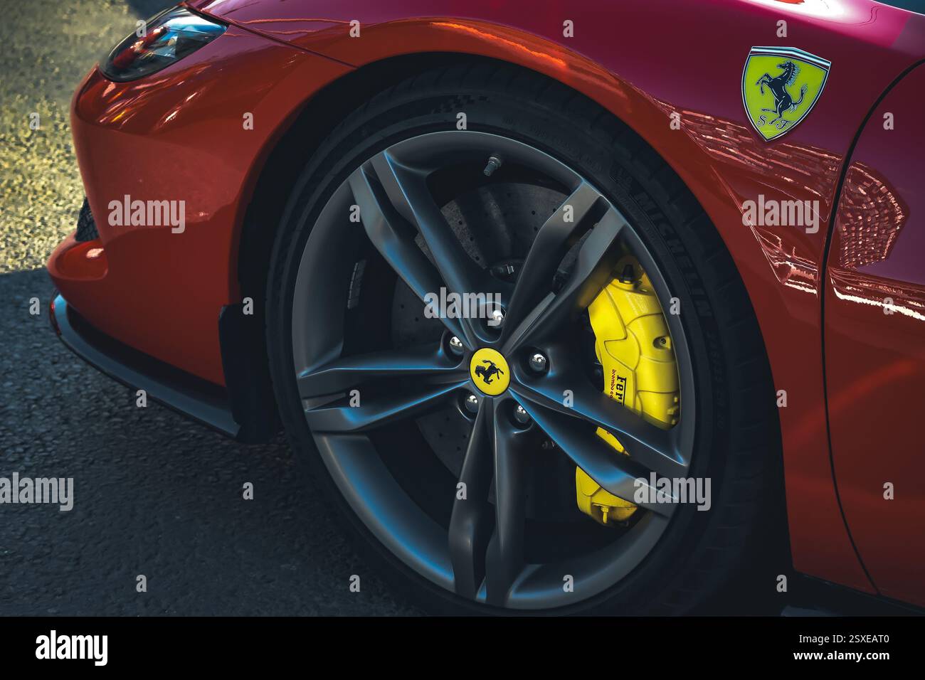 L'arte dell'ingegneria. Red Dream Machine Foto Stock