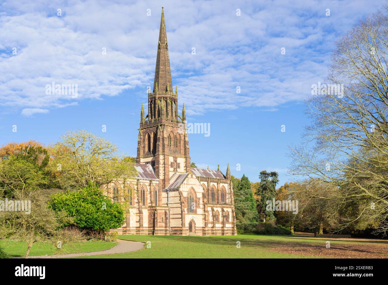 Clumber Park Nottinghamshire Chiesa di Santa Maria Vergine Clumber Park Nottinghamshire Inghilterra Regno Unito Europa Foto Stock