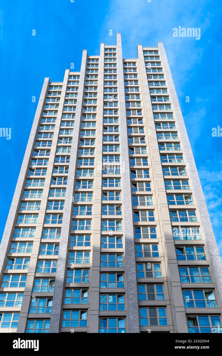 Vita Student Lewisham Exchange. Un nuovo ed elegante edificio a torre per gli studenti nel sud-est di Londra. Foto Stock