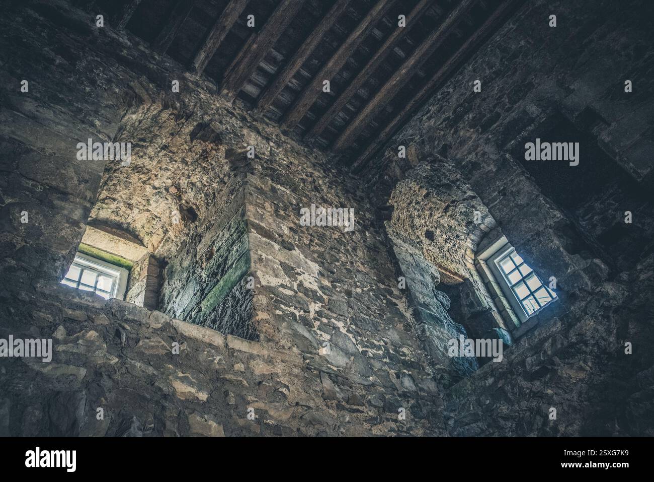 Castello Blackness, monumento storico, Linlithgow, Scozia Foto Stock