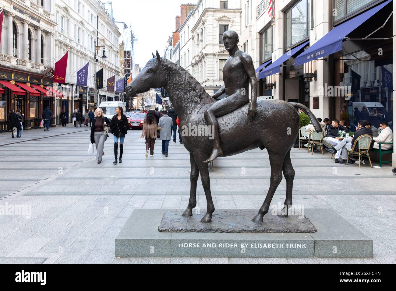 Horse and Rider di Elisabeth Frink, Foto Stock