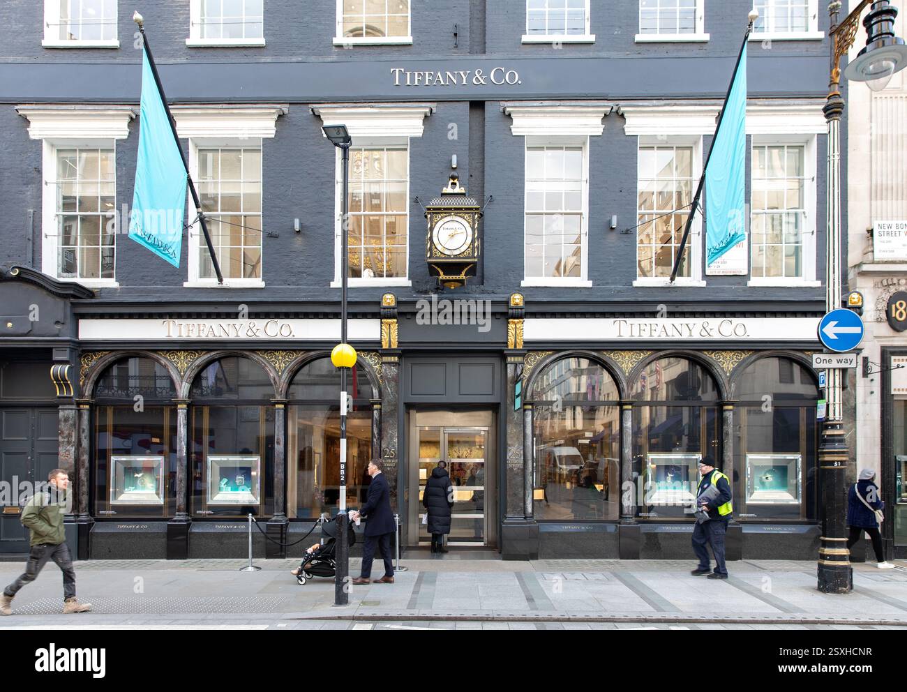 Negozio Tiffany & Co a Old Bond Street, Londra Foto Stock