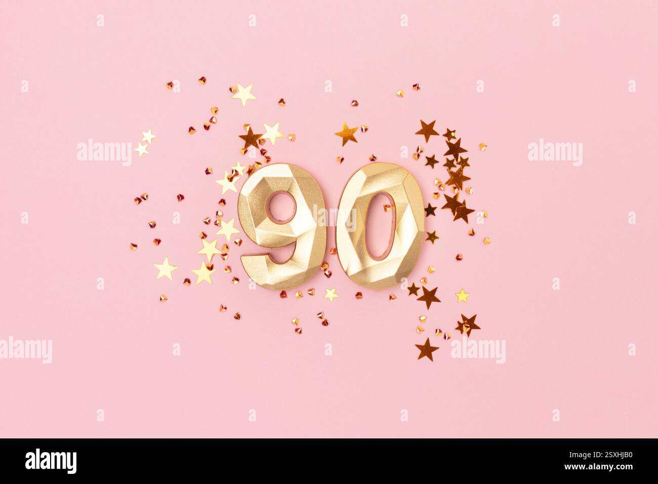 Palloncini E Decorazioni Per 90° Compleanno - Tema Oro E Bianco | Set