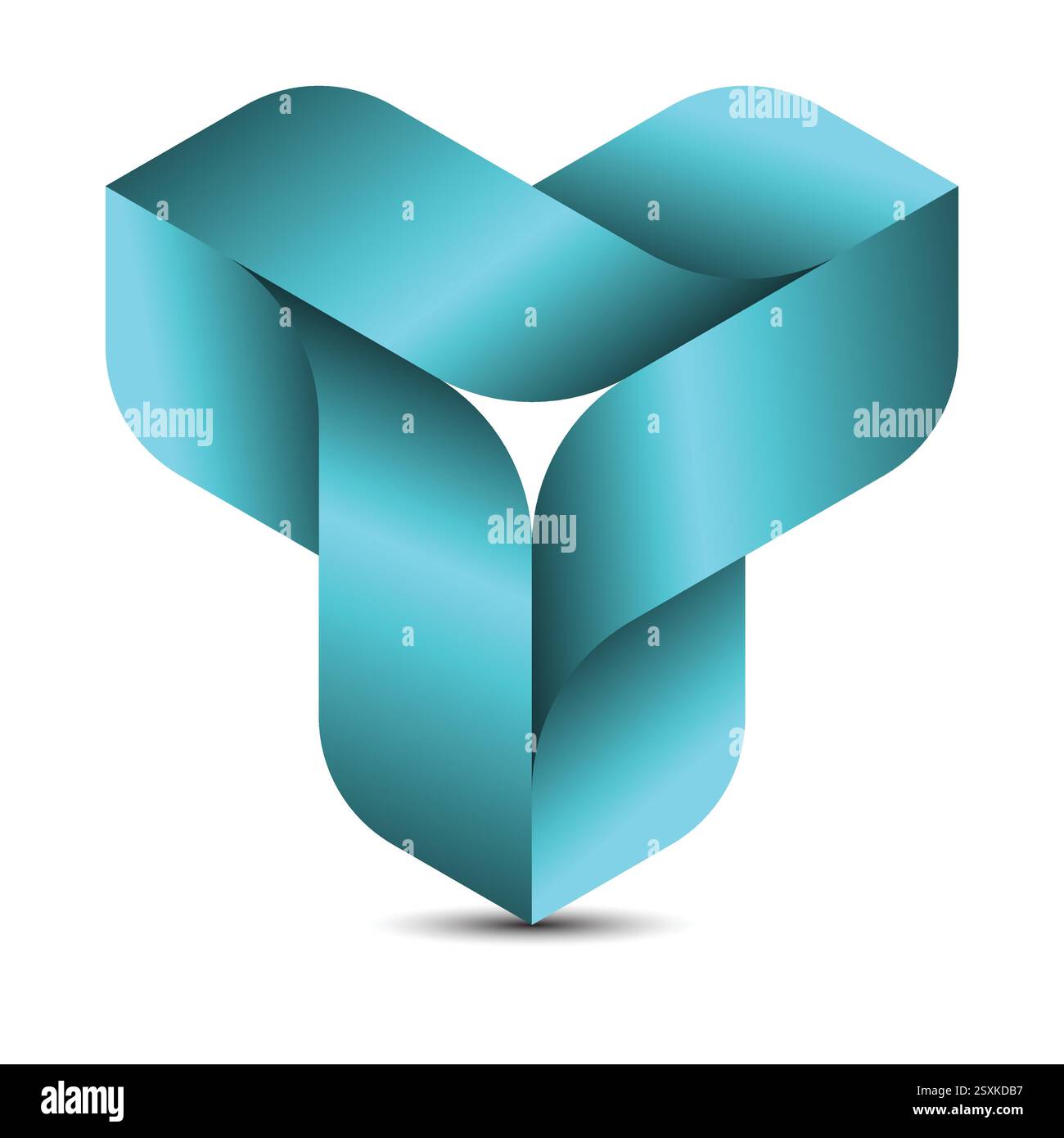 La superficie matematica astratta e affascinante. Illustrazione Vettoriale