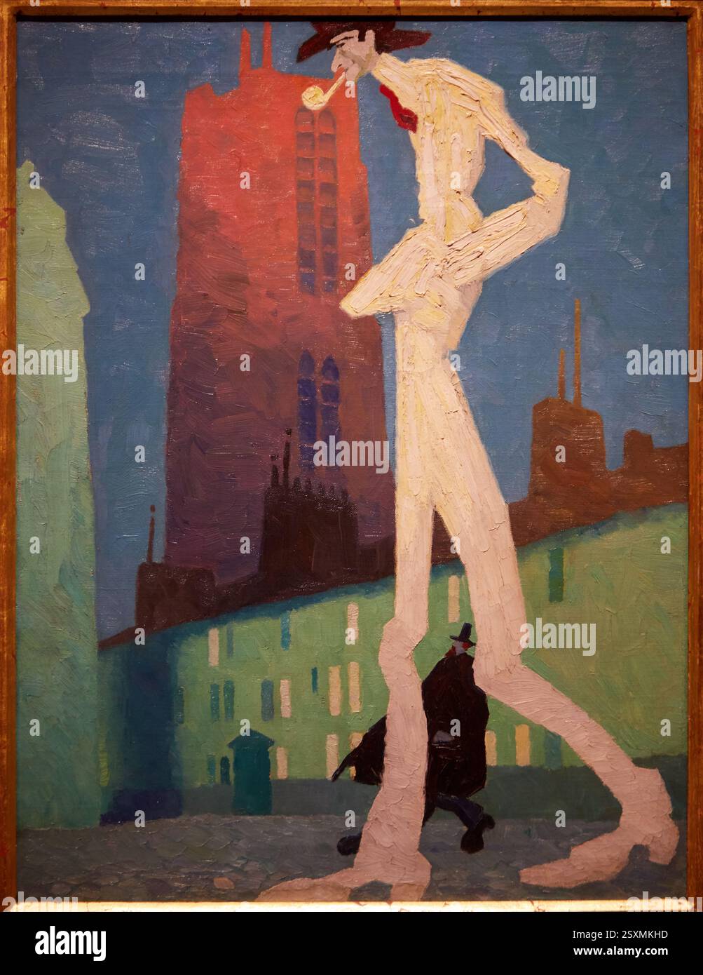 L'uomo bianco, 1907, Lyonel Feininger (1871-1956), Museo Thyssen Bornemisza, Madrid, Spagna, Europa Foto Stock