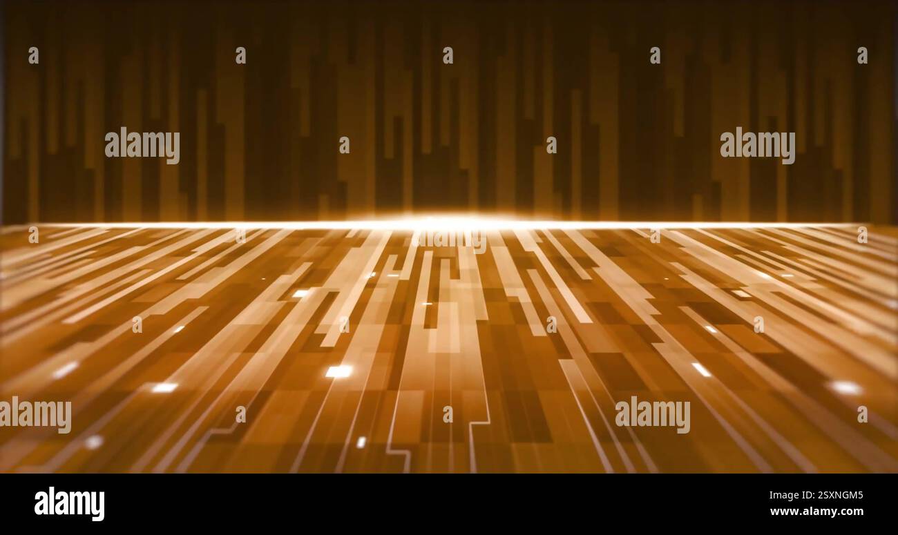 Immagine di tracce di luce in movimento su sfondo nero Foto Stock