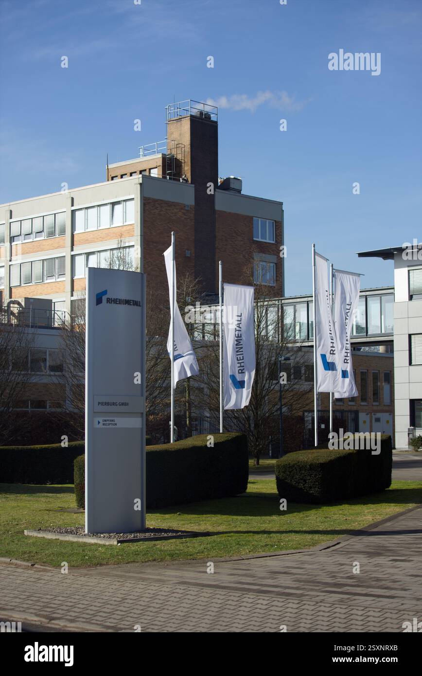 Rheinmetall Pierburg a Neuss. Es Wird erwägt, Munition für den Krieg in der Ukraine hier herzustellen. Foto Stock