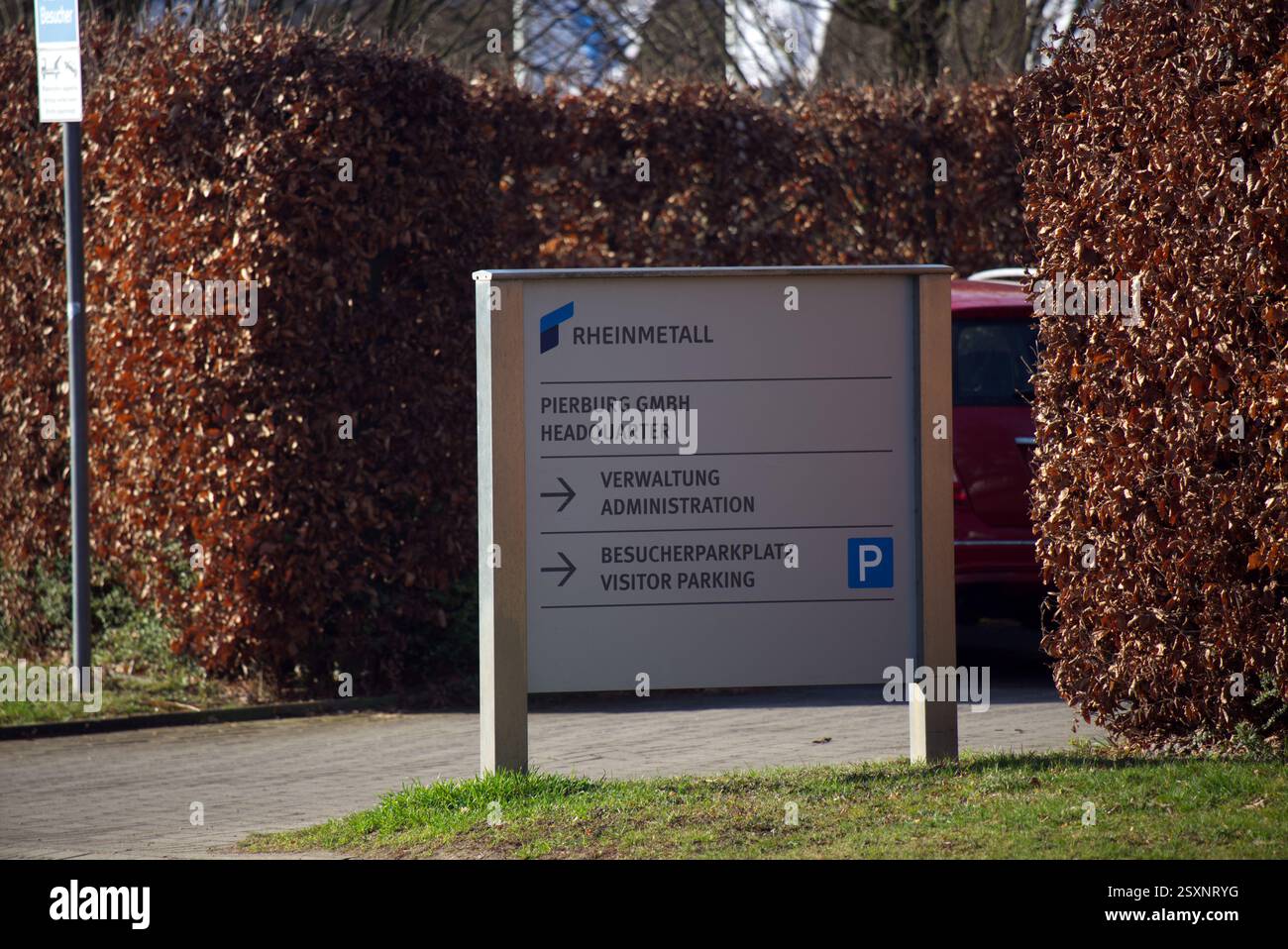 Rheinmetall Pierburg a Neuss. Es Wird erwägt, Munition für den Krieg in der Ukraine hier herzustellen. Foto Stock