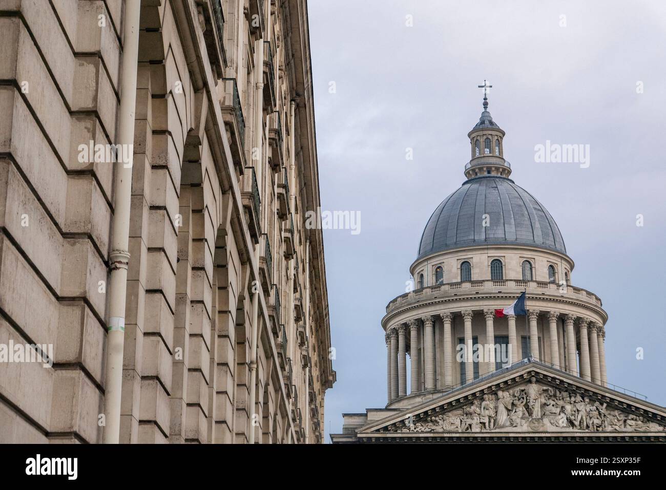 FEBBRAIO 2025. Vista sul Panthéon a Parigi, Francia. Credito fotografico: SMP News Foto Stock