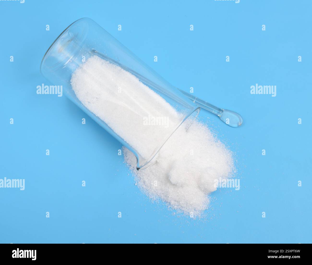 Aminoacido glicina che ha un singolo atomo di idrogeno come catena laterale Foto Stock