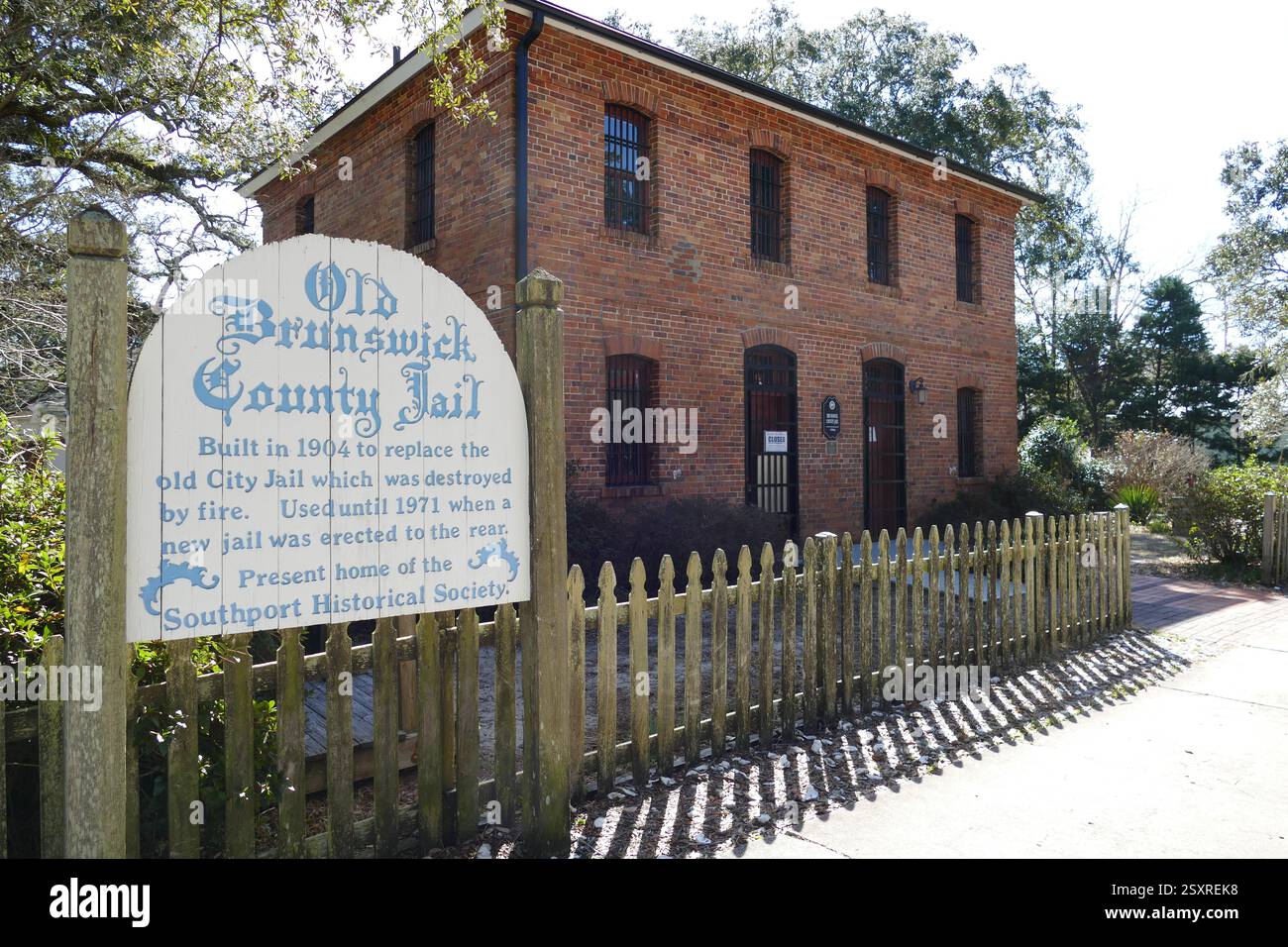 Prigione della contea di Brunswick Foto Stock