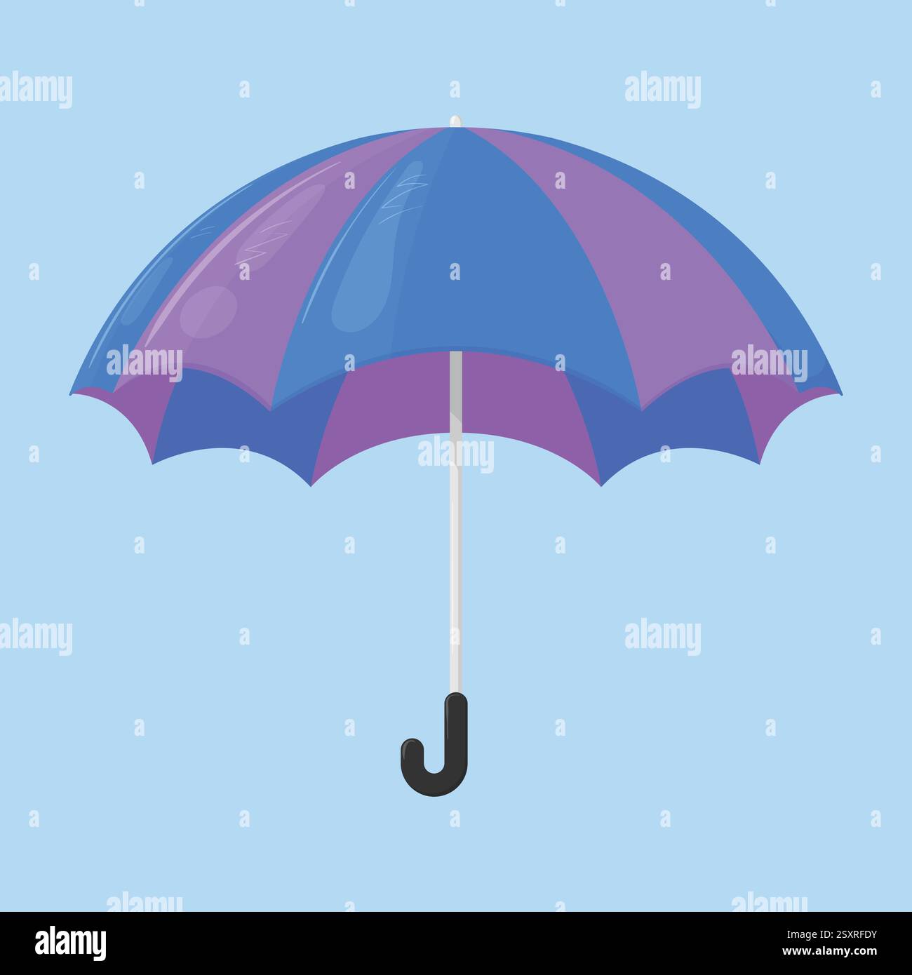 Vettore di illustrazione dei cartoni animati. vettore icona ombrello pioggia. vettore di protezione ombrello Illustrazione Vettoriale