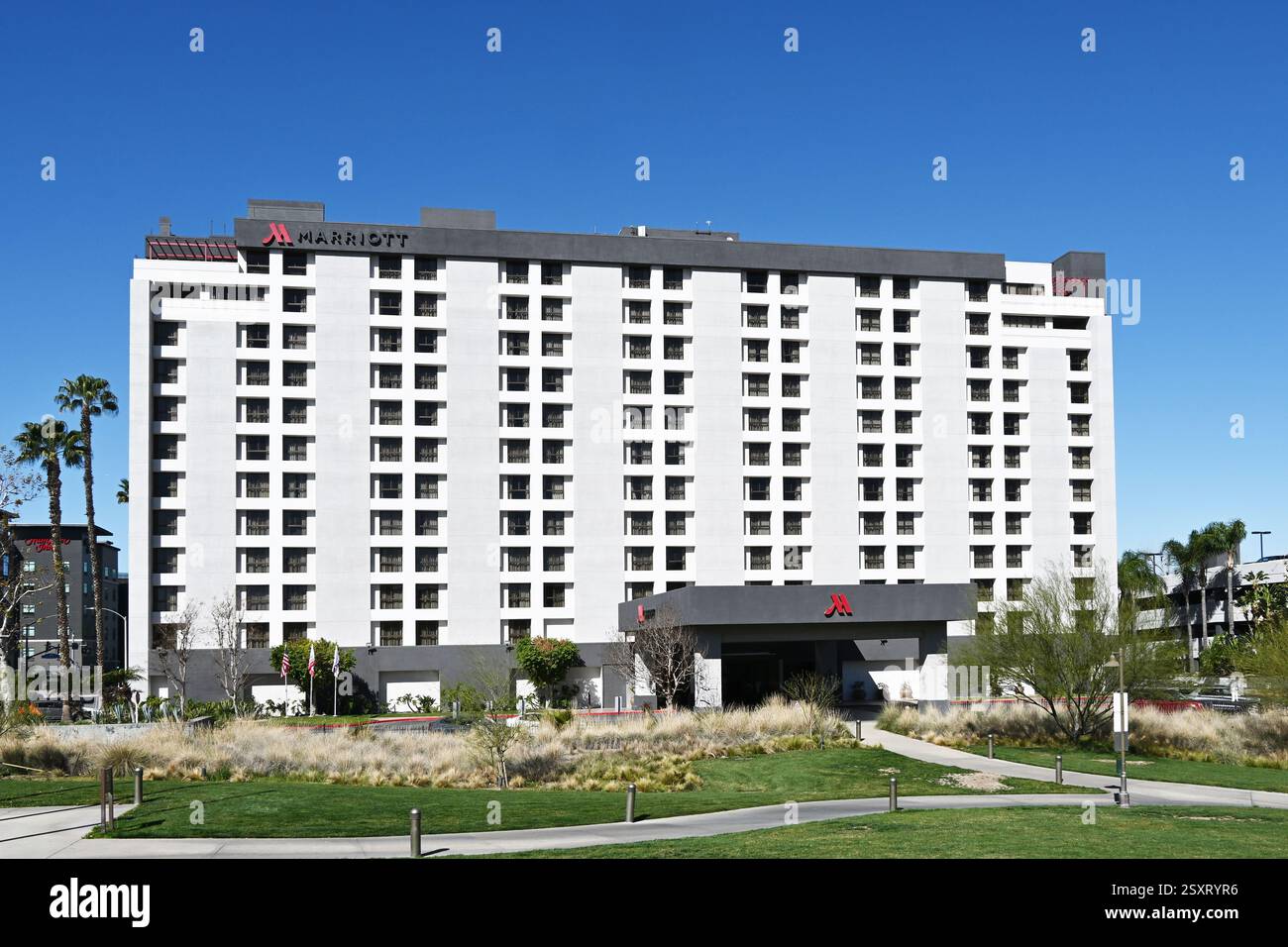 RIVERSIDE, CALIFORNIA - 23 febbraio 2024: Il Marriott Riverside al Convention Center. Foto Stock