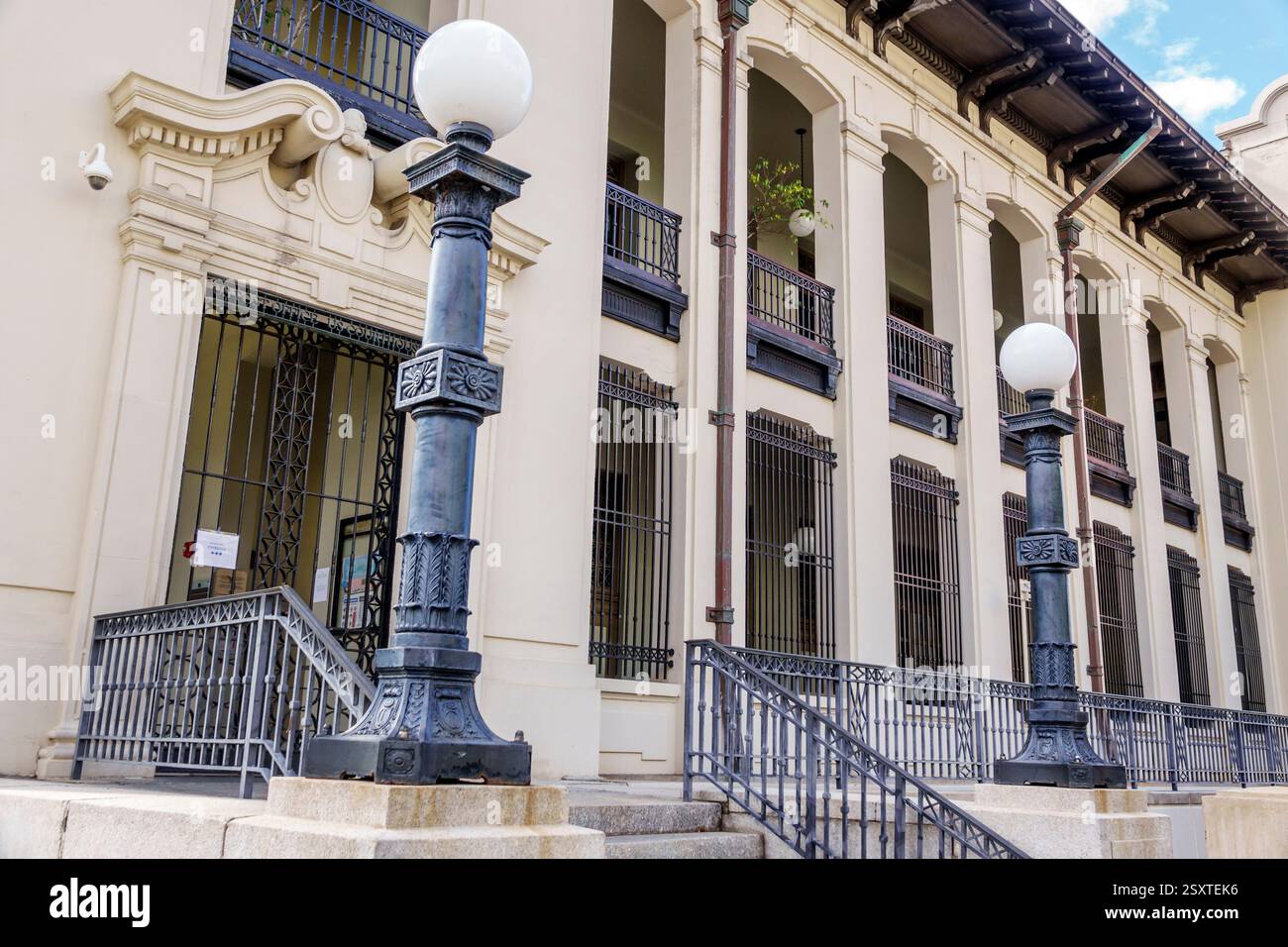 San Juan Puerto Rico, Viejo Old San Juan, Calle Recinto Sur, Jose V Toledo Federal Building e tribunale degli Stati Uniti, ufficio postale e tribunale degli Stati Uniti Foto Stock