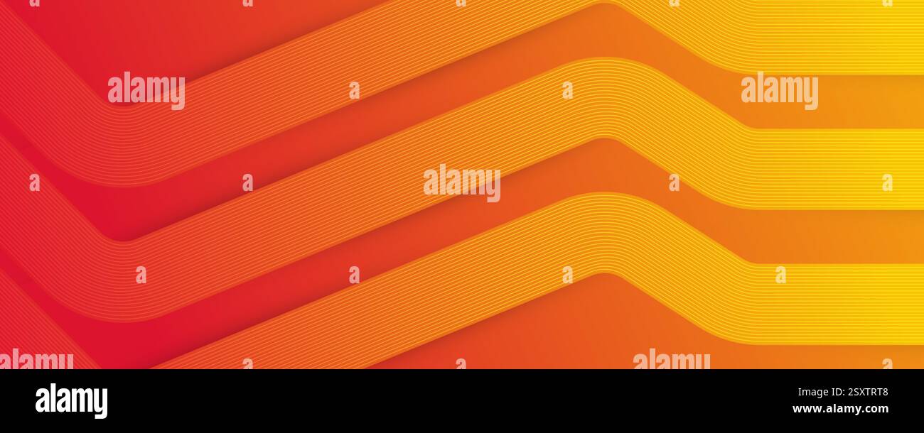 Vettore disegno sfondo sfumato astratto arancione con forme geometriche e trama linee Illustrazione Vettoriale