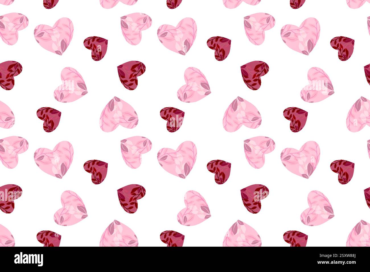 Colorato motivo a cuore senza cuciture in tonalità vivaci per progetti e design creativi Illustrazione Vettoriale