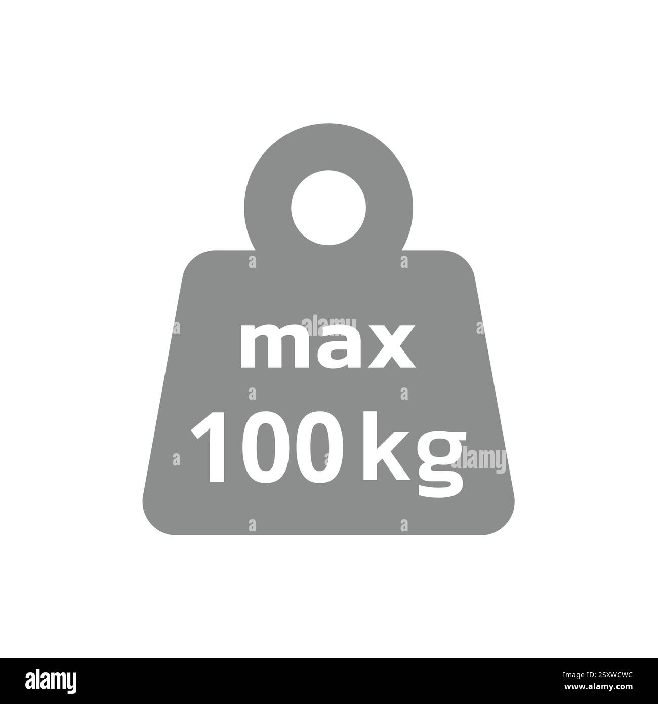 icona vettoriale capacità peso 100 kg. Etichetta kettlebell max. O max. 100 kg. Illustrazione Vettoriale icona vettoriale capacità peso 100 kg. Etichetta kettlebell max. O max. 100 kg. Illustrazione Vettoriale