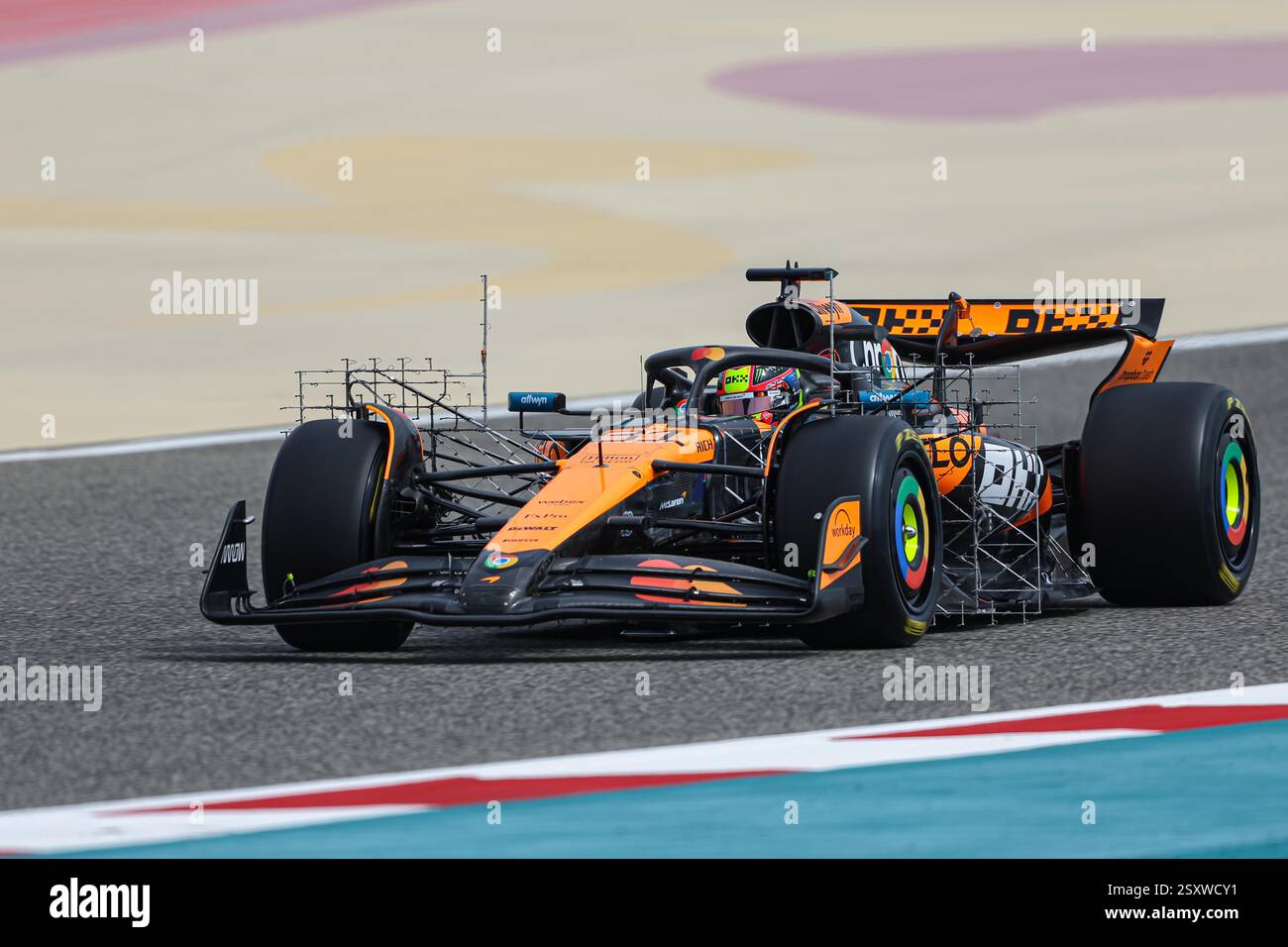 Durante i test pre-stagionali di Formula 1 Aramco 2025 del Campionato del mondo di Formula 1 FIA 2025 dal 26 al 28 febbraio 2025 sul circuito Internazionale del Bahrain, a Sakhir, in Bahrein Foto Stock