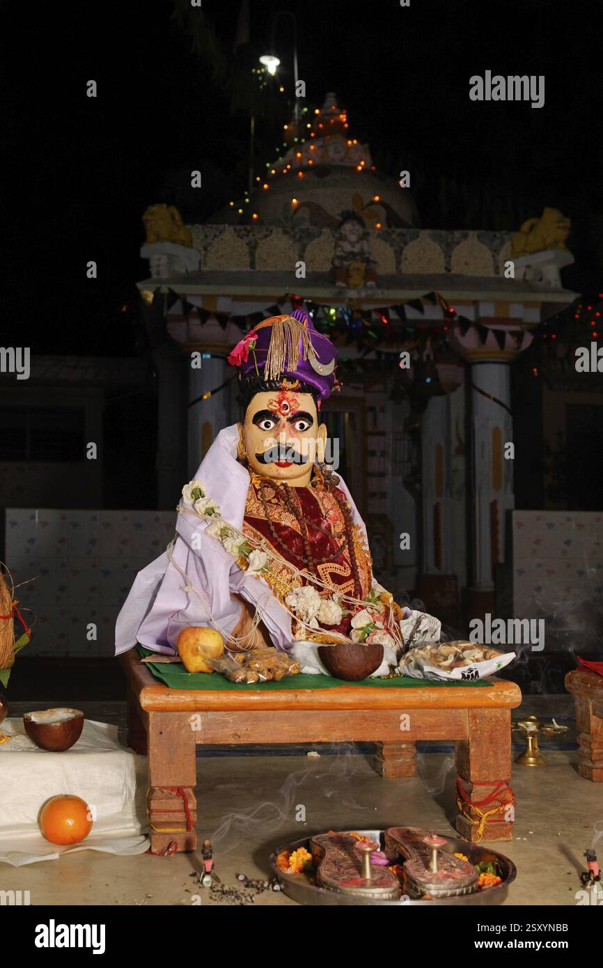 Lord shiva, Kukadia, Idar, Sabarkantha, Gujarat, India, Asia Foto Stock