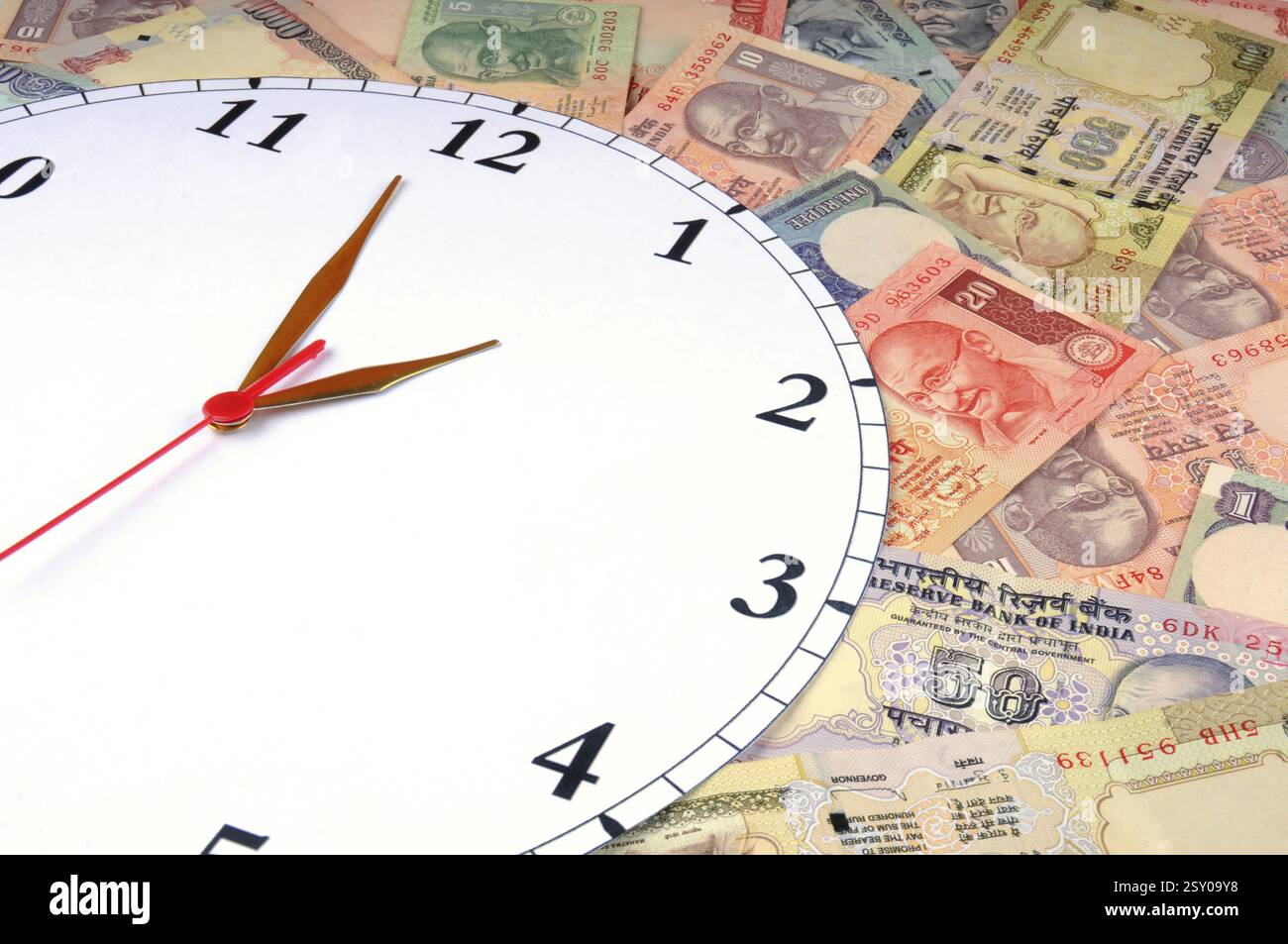 Il concetto di tempo è denaro Foto Stock