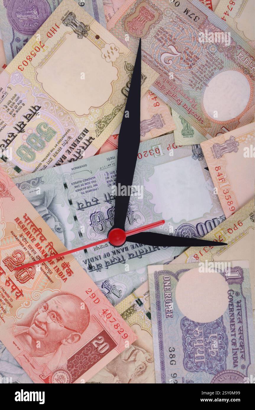 Il concetto di tempo è denaro Foto Stock