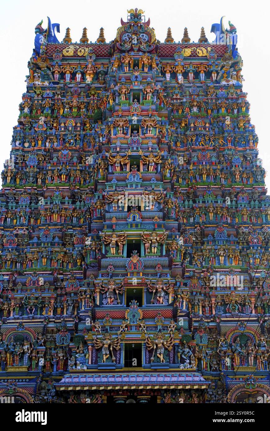 Tempio di Madurai Madurai Tamilnadu India Foto Stock