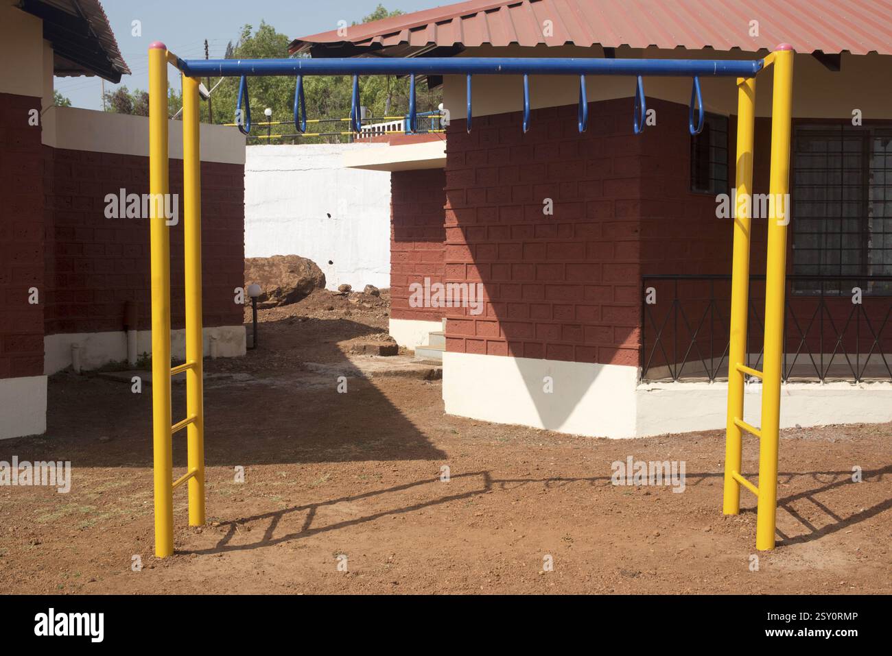 Telaio di arrampicata, cottage, velneshwar, Maharashtra, India, Asia Foto Stock