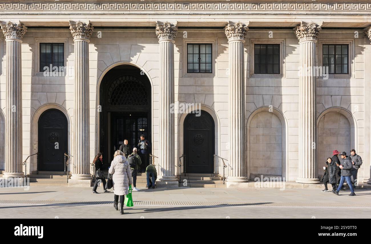 Banca d'Inghilterra, la banca centrale del Regno Unito, City of London, Inghilterra. Foto Stock