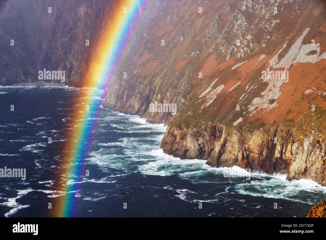 Slieve League, Co. Donegal, Irlanda Foto Stock