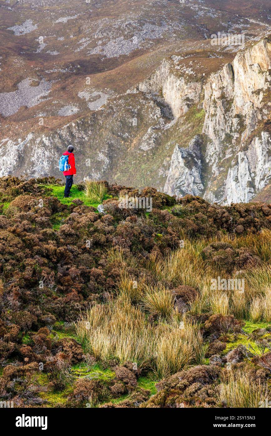 Slieve League, Co. Donegal, Irlanda Foto Stock