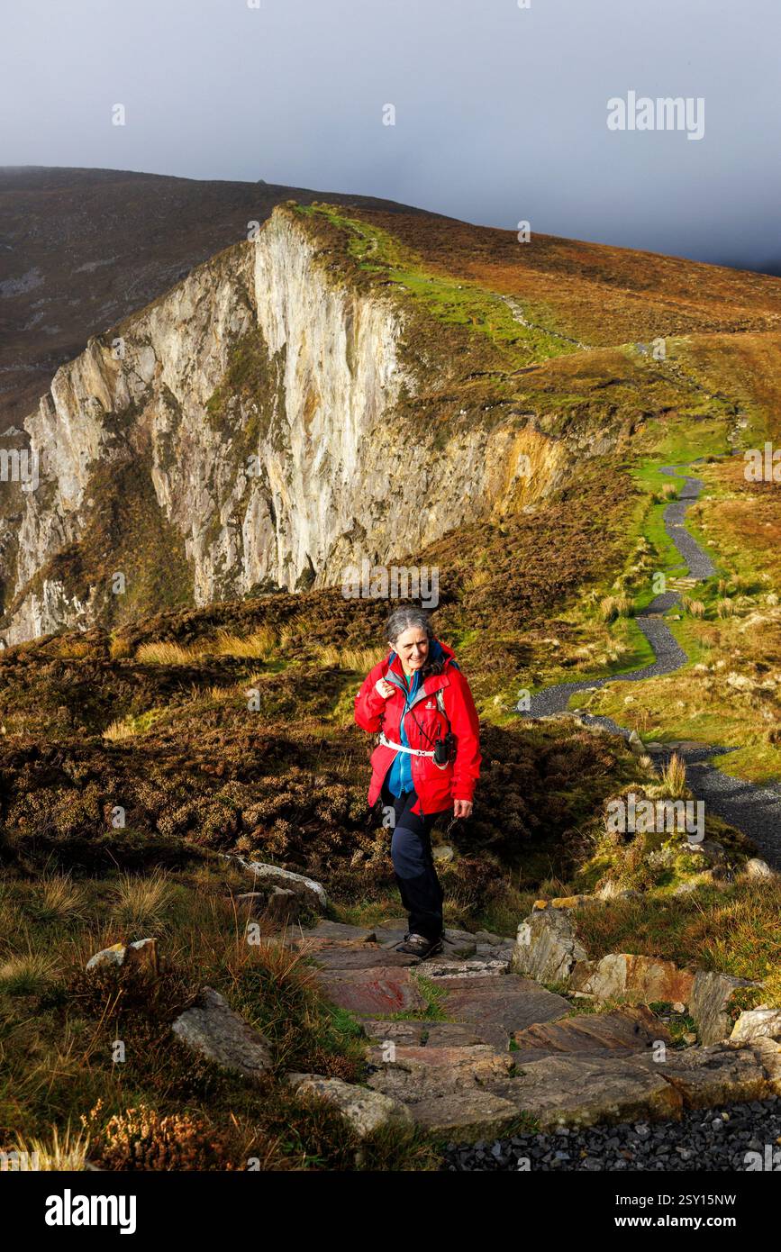 Slieve League, Co. Donegal, Irlanda Foto Stock