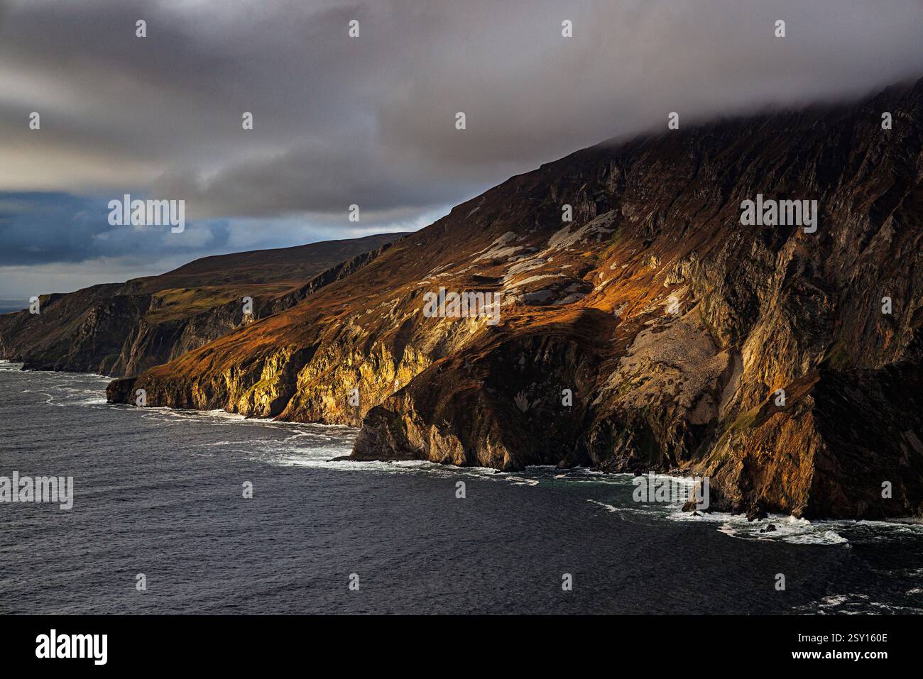 Cliffs at Slieve League, Co Donegal, Irlanda Foto Stock