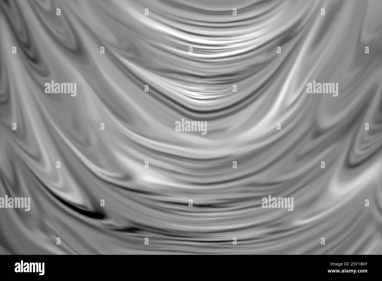 Moderna arte computer grafica digitale in bianco e nero la linea Foto Stock