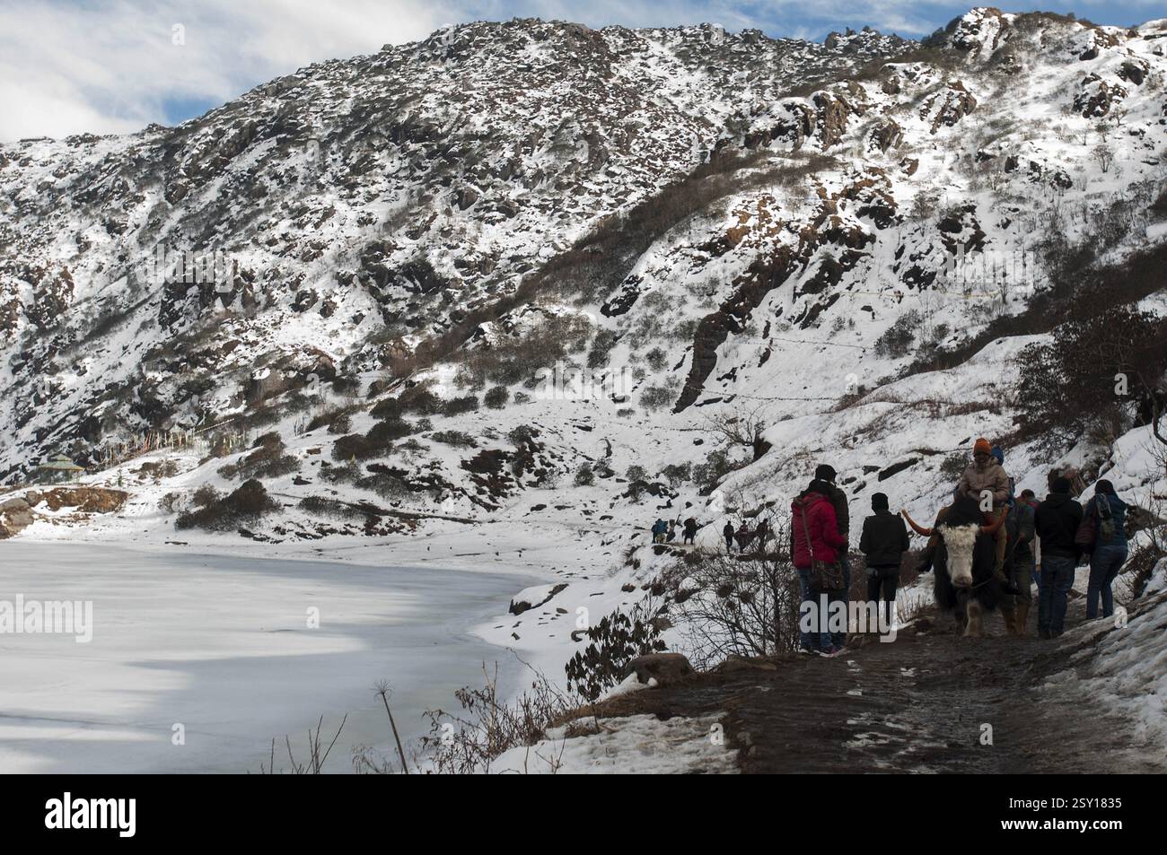 Changu lago, Gangtok, Sikkim, India, Asia Foto Stock