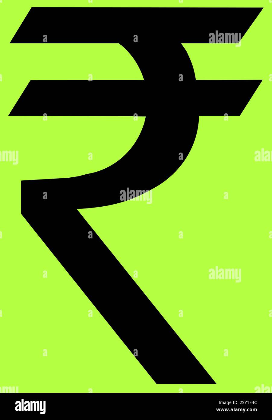 Simbolo della rupia in valuta indiana mumbai maharashtra India Foto Stock