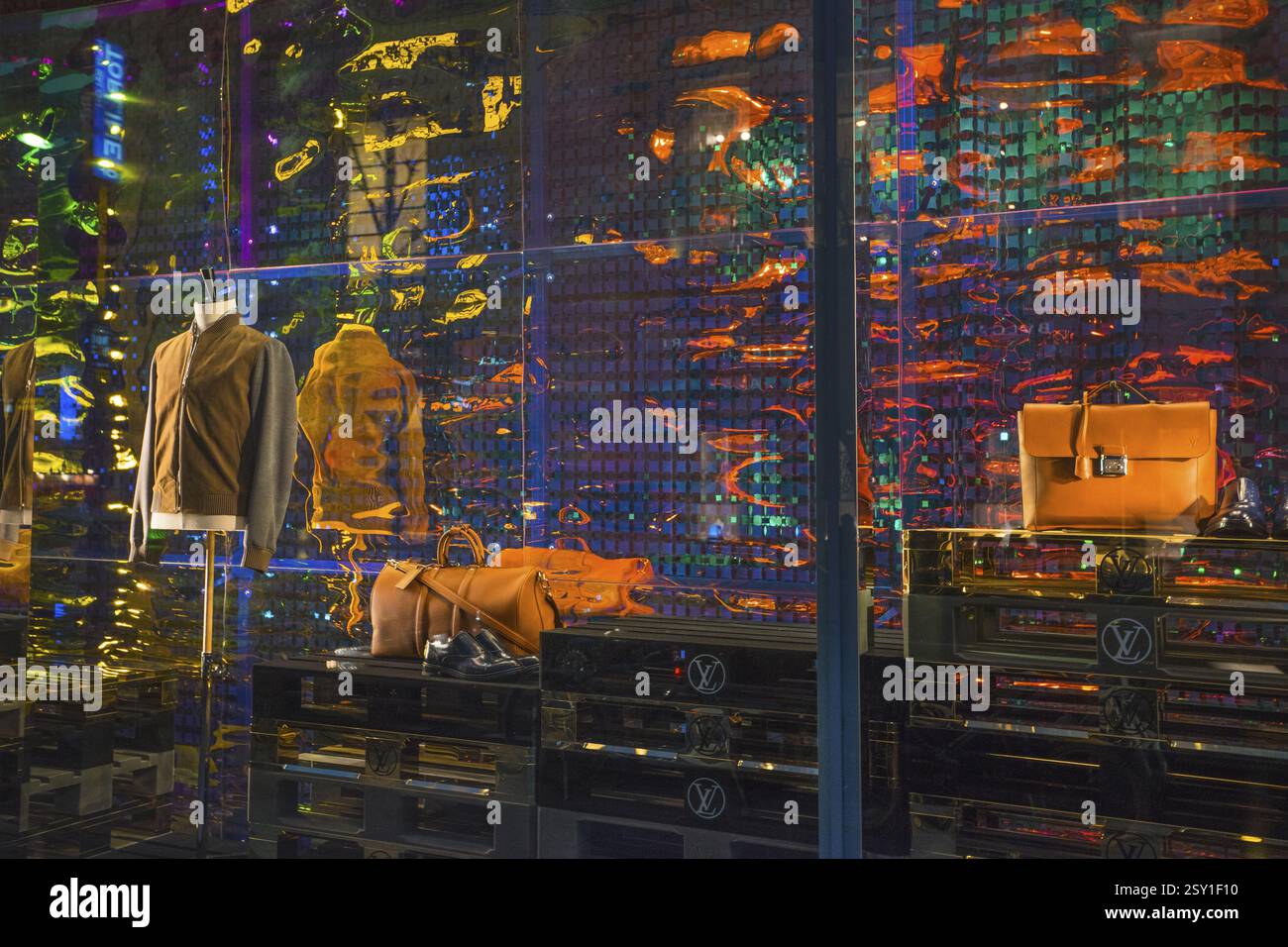 La finestra di visualizzazione a Ginza street, Tokyo, Giappone Foto Stock