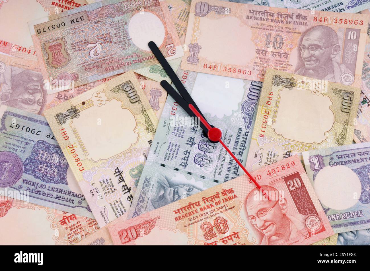 Il concetto di tempo è denaro Foto Stock