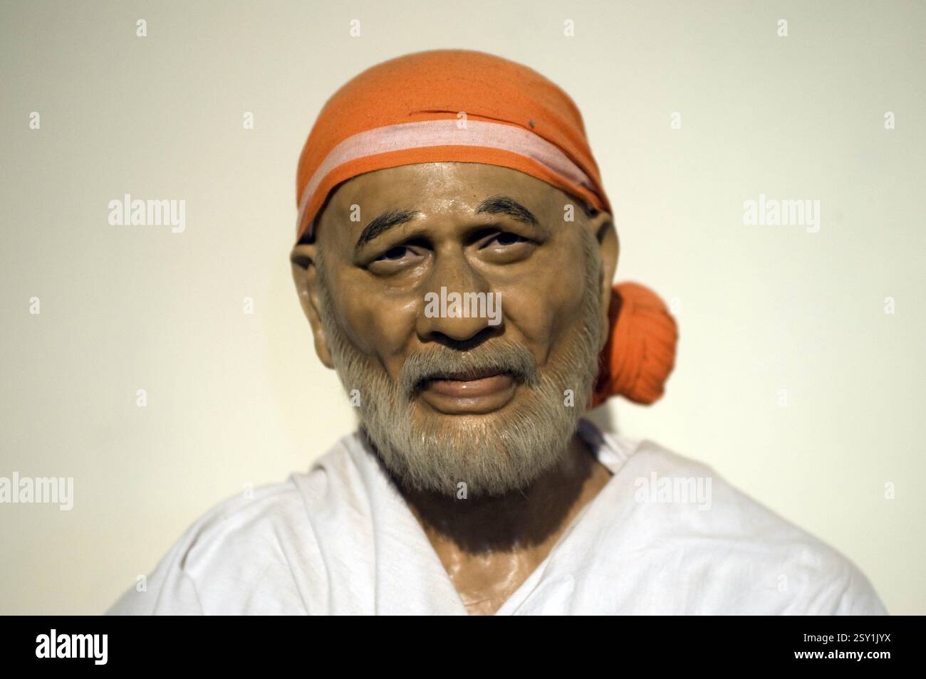 Shirdi Sai Baba, museo della cera, lonavala di Pune, Maharashtra, India, Asia Foto Stock