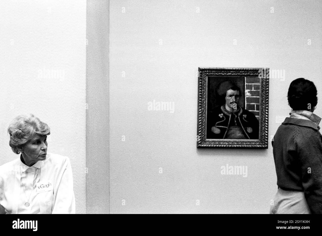 Tre facce all'interno del Museo Van Gogh Amsterdam Paesi Bassi Olanda 1986 Foto Stock