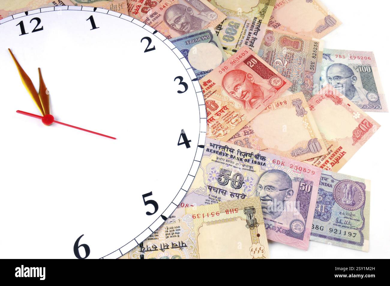 Il concetto di tempo è denaro Foto Stock