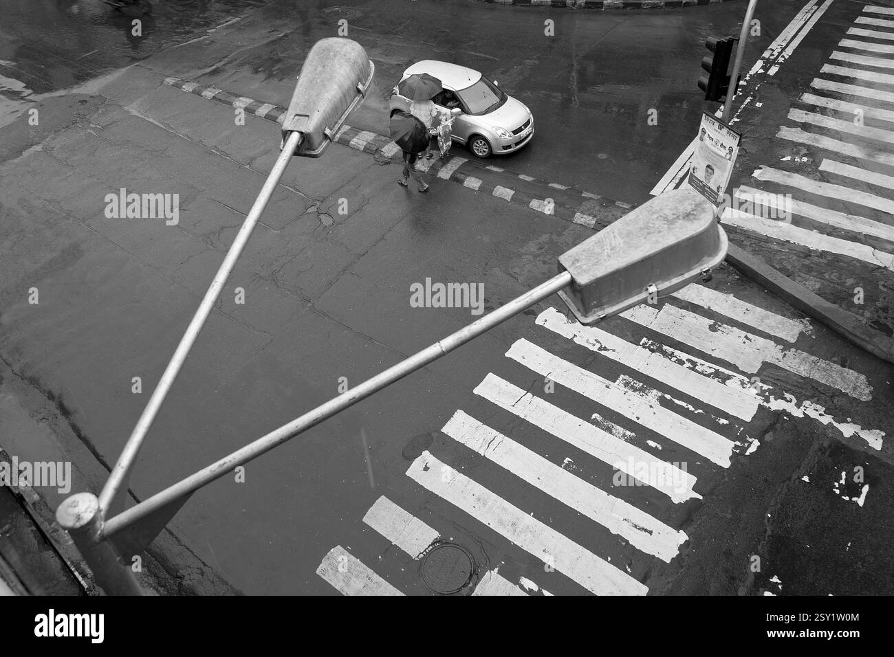 Zebra Crossing Grant road Nana Chowk Mumbai Maharashtra India Asia Giugno 2012 Foto Stock