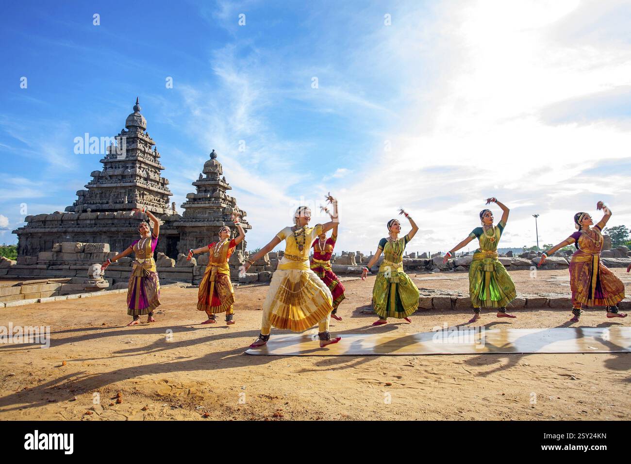Indian film attrice e bharat natyam ballerino, shobana pillai, Chennai, Tamilnadu, India, Asia Foto Stock
