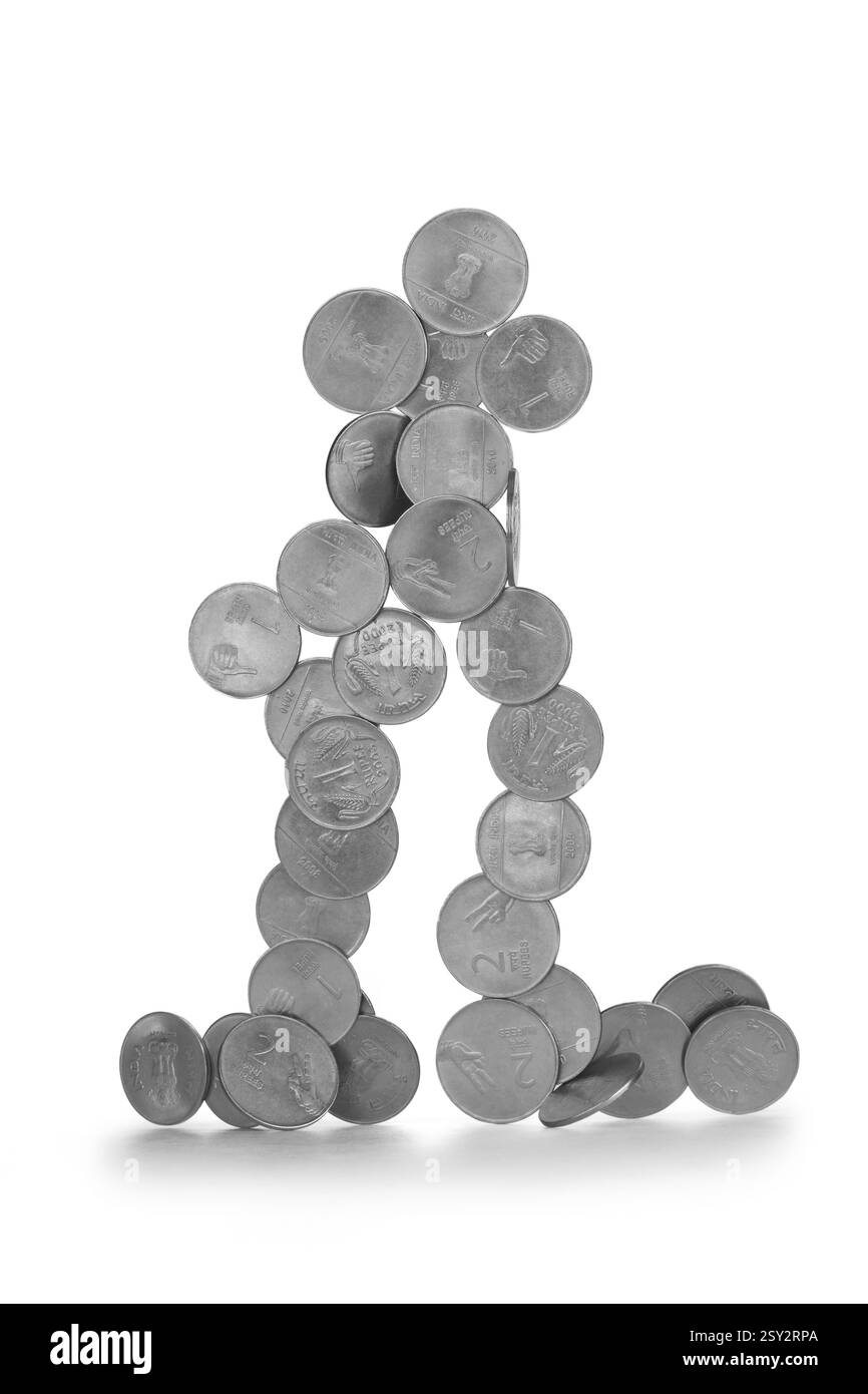 Saldo delle monete, india, asia Foto Stock