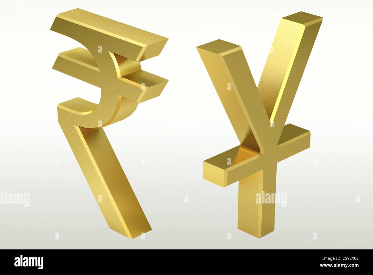 Rupia indiana e giapponese, yen, India, Asia Foto Stock