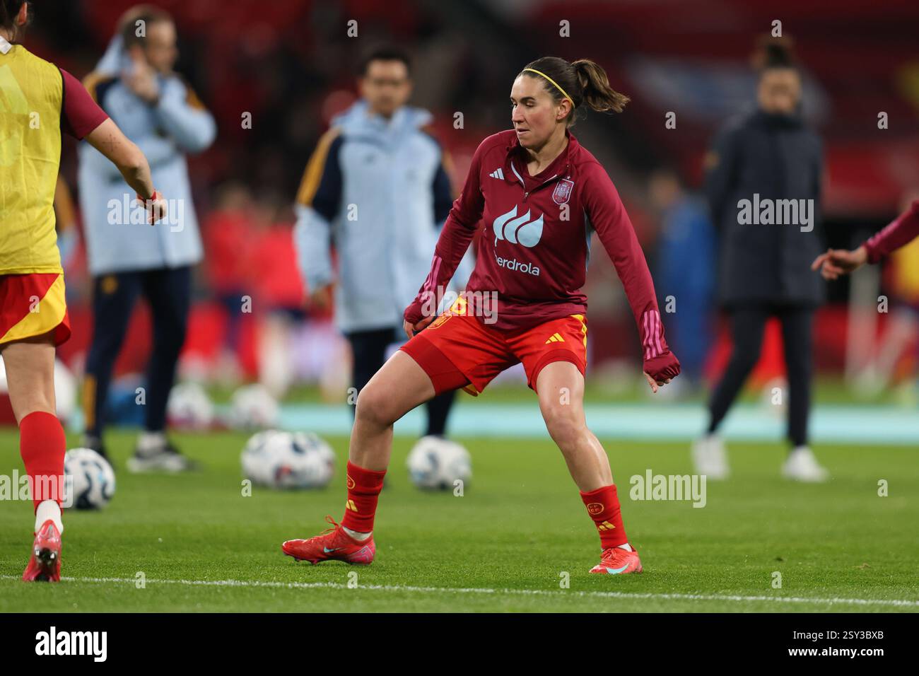 Londra, Regno Unito. 26 febbraio 2025. Londra Inghilterra, 26 febbraio 2025: Mariona Caldentey di Spagna durante la partita di UEFA Women's Nations League tra Inghilterra e Spagna allo stadio Wembley di Londra (Alexander Canillas/SPP) credito: SPP Sport Press Photo. /Alamy Live News Foto Stock