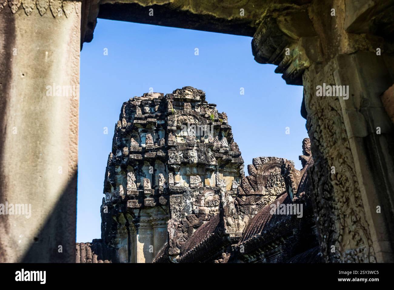 Angkor Wat, il tempio più grande del mondo, Siem Reap, Cambogia, lunedì 18 novembre, 2024. foto: David Rowland / One-Image.com Foto Stock