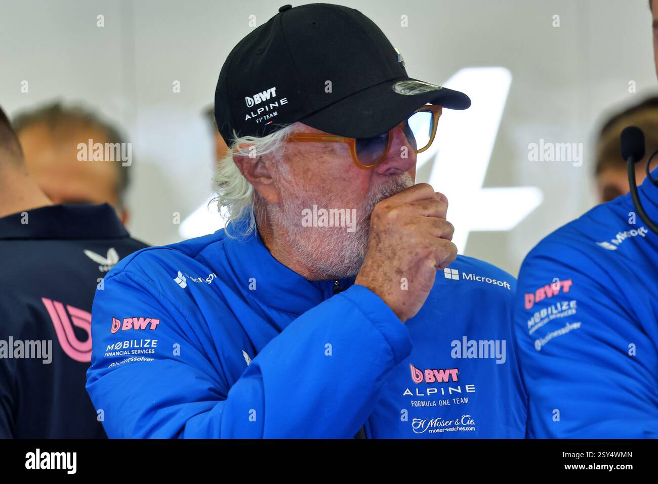 Sakhir, Bahrein. 27 febbraio 2025. Flavio Briatore (ITA) Consigliere Esecutivo del Team Alpine F1. 27.02.2025. Formula 1 test, Sakhir, Bahrein, giorno due. Il credito fotografico dovrebbe essere: XPB/Alamy Live News. Foto Stock