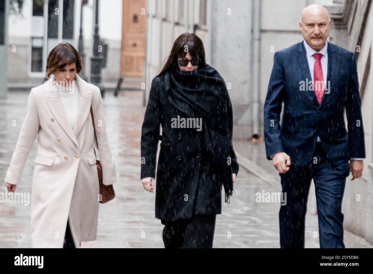 Jessica Rodiles Ábalos' ex-partner, Jéssica Rodríguez, on her arrival at the Supreme ...