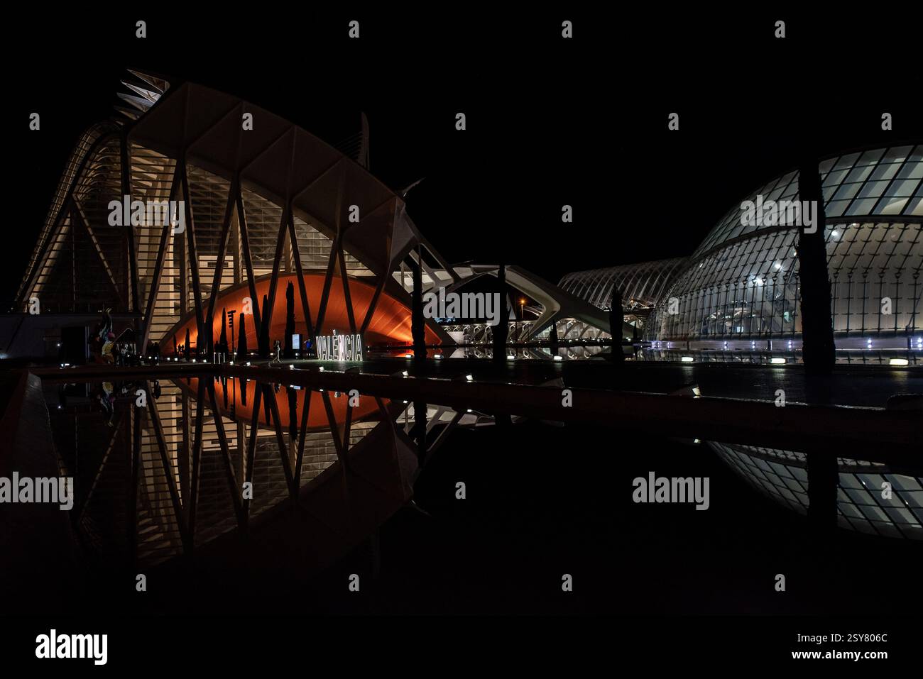 Valencia: La città delle Arti e delle Scienze e delle meraviglie urbane Foto Stock