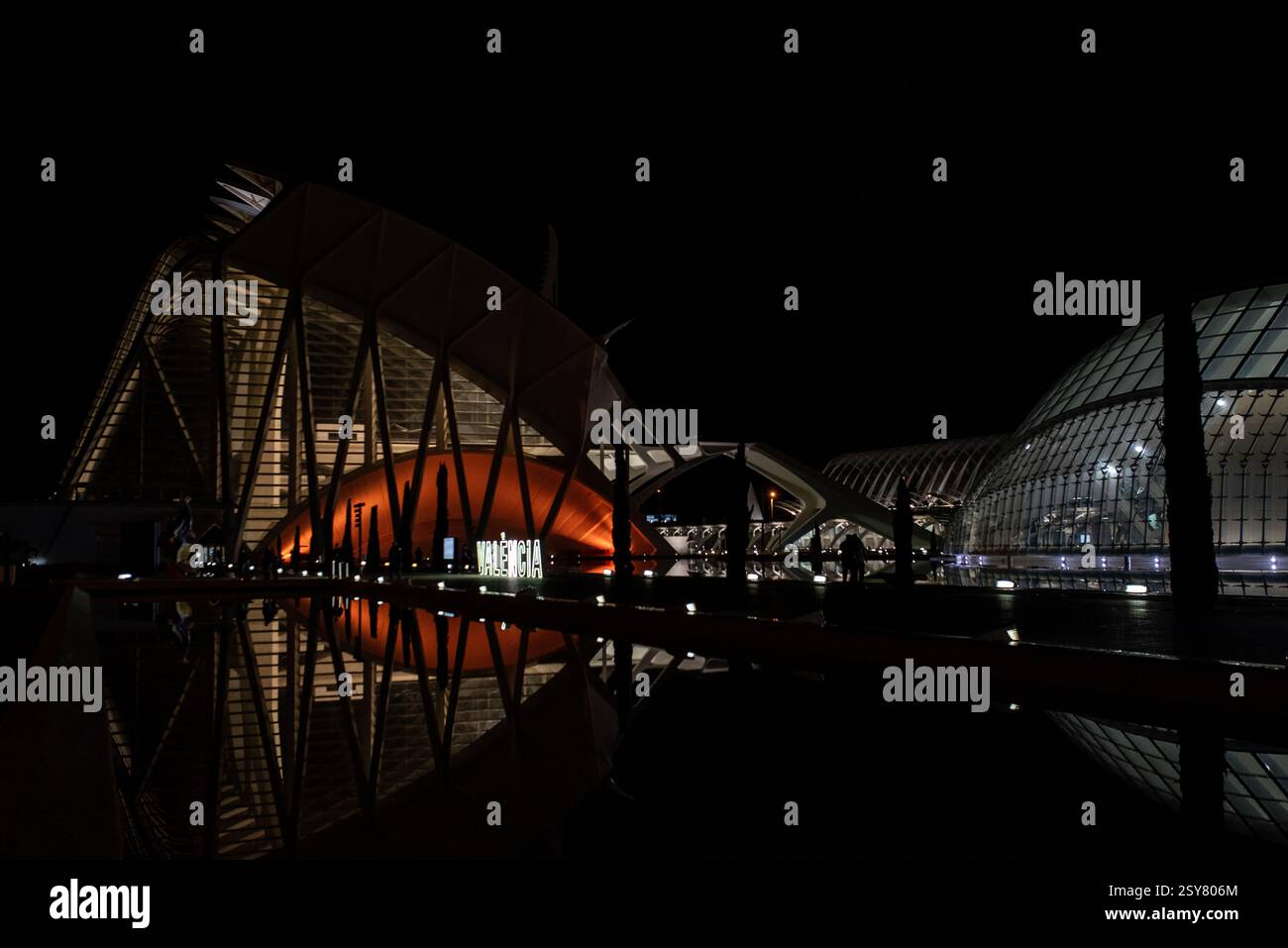 Valencia: La città delle Arti e delle Scienze e delle meraviglie urbane Foto Stock